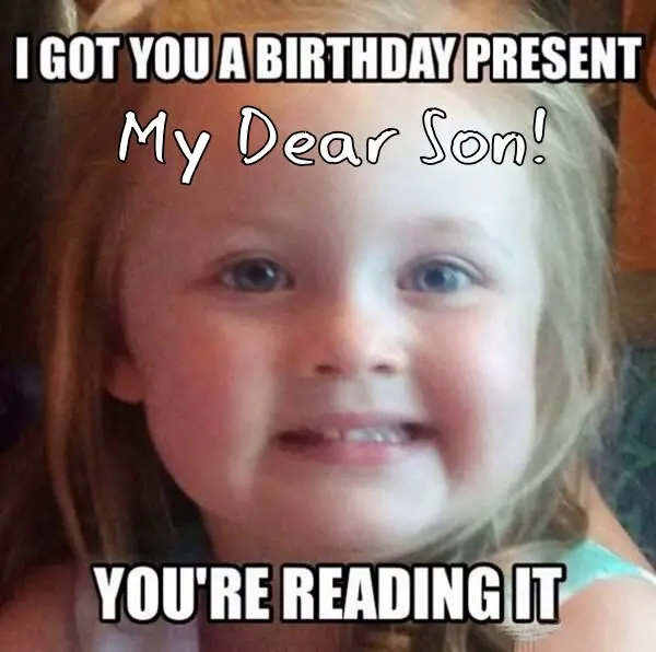 Funny Happy Birthday Son From Mom Meme